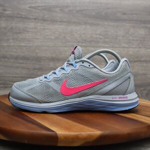Nike Shoes Women Size 9 Gray Blue Pink Dual Fusion Run 3 Lace Up Active Sneakers